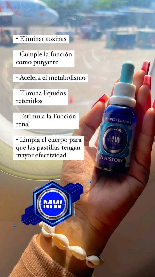 DRENADOR MW 🌿 menos inflamacion , desintoxica tu cuerpo de manera natural..