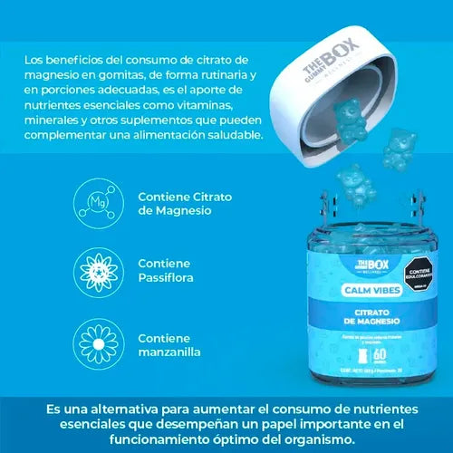 GOMITAS DE CITRATO DE MAGNESIO 🌼 controla el estres y duerme profundamente!