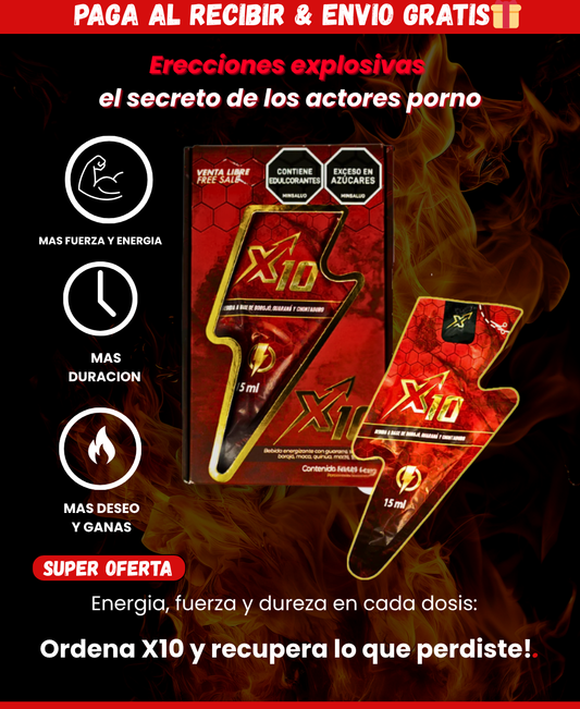 X10 POTENCIALIZADOR SEXUAL 🔥 DESPIERTA LA BESTIA QUE LLEVAS DENTRO!